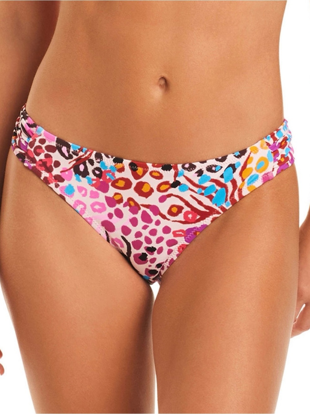 Jessica Simpson French Exit Shirred Hipster Bikini bottoms. Size Medium